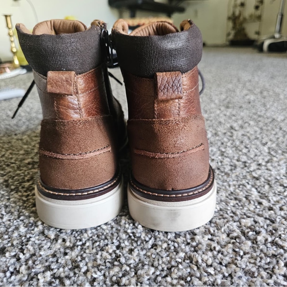 Franco Fortini Brown Leather Chukka Boots - Picture 3 of 9